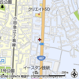セブンイレブン大和上和田店周辺の地図