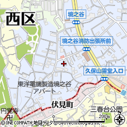 神奈川県横浜市西区境之谷74-12周辺の地図