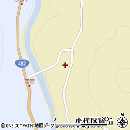 兵庫県美方郡香美町小代区實山176周辺の地図
