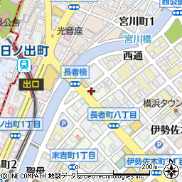 ファミリーマート横浜長者町九丁目店周辺の地図
