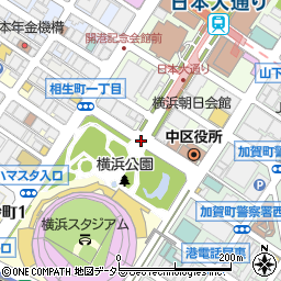 横浜公園周辺の地図