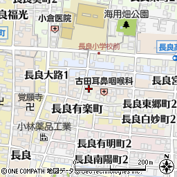 岐阜県岐阜市長良有楽町3周辺の地図
