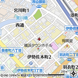 神奈川県横浜市中区福富町周辺の地図