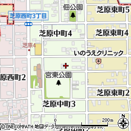 岐阜県本巣郡北方町芝原中町3丁目57周辺の地図