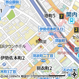 おかしのまちおか伊勢佐木町店周辺の地図