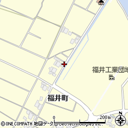 島根県安来市東赤江町福井町周辺の地図