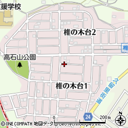 千葉県市原市椎の木台周辺の地図