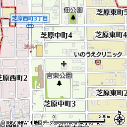 岐阜県本巣郡北方町芝原中町3丁目30周辺の地図