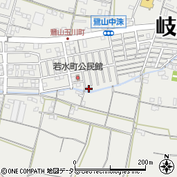 岐阜県岐阜市若水町周辺の地図