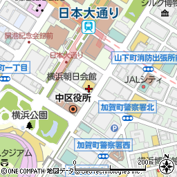 ローソン・スリーエフ日本大通店周辺の地図