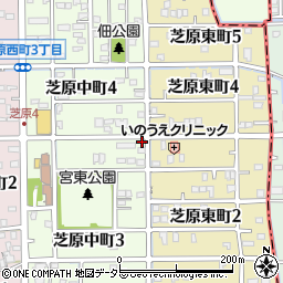 岐阜県本巣郡北方町芝原中町3丁目33周辺の地図