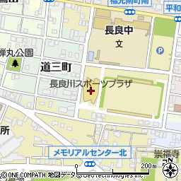 長良川球技メドウ周辺の地図