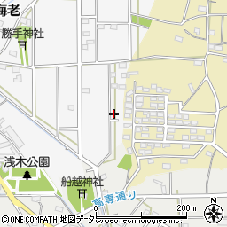 岐阜県本巣市海老156周辺の地図