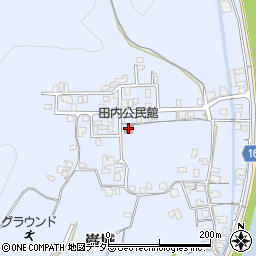 田内公民館周辺の地図