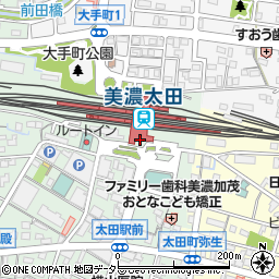 美濃加茂市役所　観光案内所周辺の地図