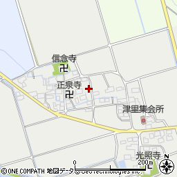 滋賀県長浜市湖北町津里周辺の地図