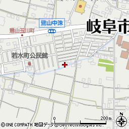 岐阜県岐阜市西古川町周辺の地図