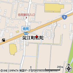 鳥取県米子市淀江町佐陀845-16周辺の地図