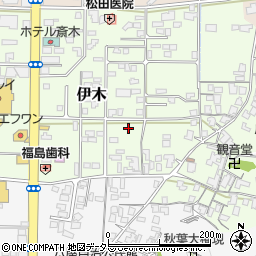 鳥取県倉吉市伊木周辺の地図