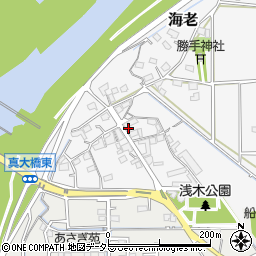 岐阜県本巣市海老56周辺の地図