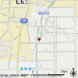 岐阜県本巣市政田2892-1周辺の地図