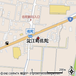 鳥取県米子市淀江町佐陀845-14周辺の地図