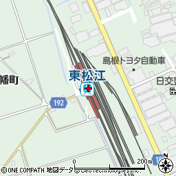 東松江駅周辺の地図