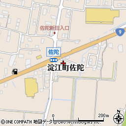 鳥取県米子市淀江町佐陀845-13周辺の地図