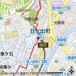 神奈川県横浜市西区東ケ丘9周辺の地図