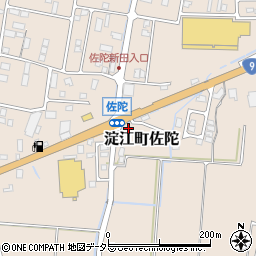鳥取県米子市淀江町佐陀845-12周辺の地図