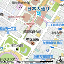 横浜朝日会館周辺の地図