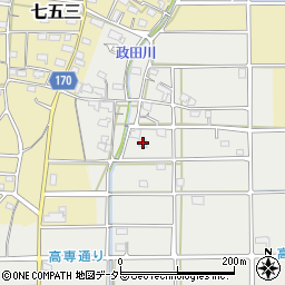 岐阜県本巣市政田85周辺の地図