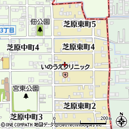 岐阜県本巣郡北方町芝原東町4丁目23周辺の地図