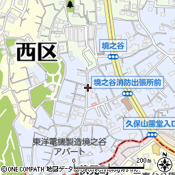 神奈川県横浜市西区境之谷周辺の地図