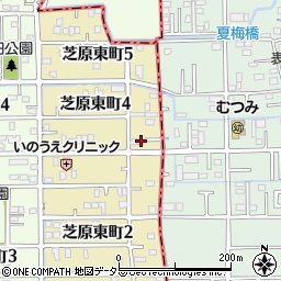 岐阜県本巣郡北方町芝原東町4丁目7周辺の地図