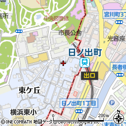 神奈川県横浜市西区東ケ丘37周辺の地図