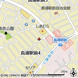 日本キリスト教団長浦教会周辺の地図
