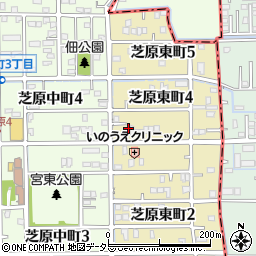 岐阜県本巣郡北方町芝原東町4丁目24周辺の地図