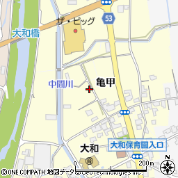 鳥取県米子市亀甲周辺の地図
