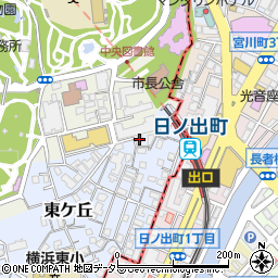 神奈川県横浜市西区東ケ丘38周辺の地図