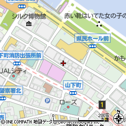 田辺薬局　山下公園店周辺の地図