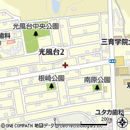 千葉県市原市光風台2丁目74周辺の地図