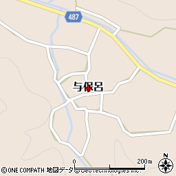 京都府舞鶴市与保呂周辺の地図