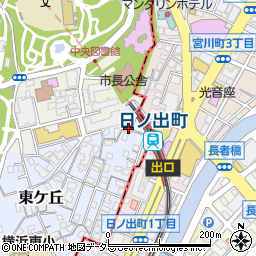 神奈川県横浜市西区東ケ丘7周辺の地図
