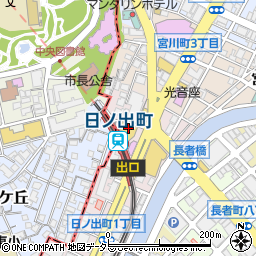 京急ストア日ノ出町店周辺の地図