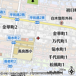 岐阜県岐阜市万代町周辺の地図