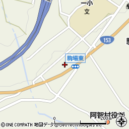 岡庭新聞店周辺の地図