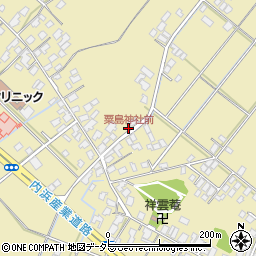 粟島神社前周辺の地図