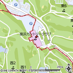 横浜カントリークラブ　西コース周辺の地図