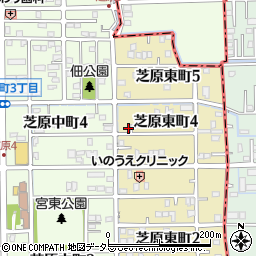 岐阜県本巣郡北方町芝原東町4丁目44周辺の地図